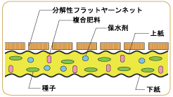 ファイバーマット(Ⅱ型)断面